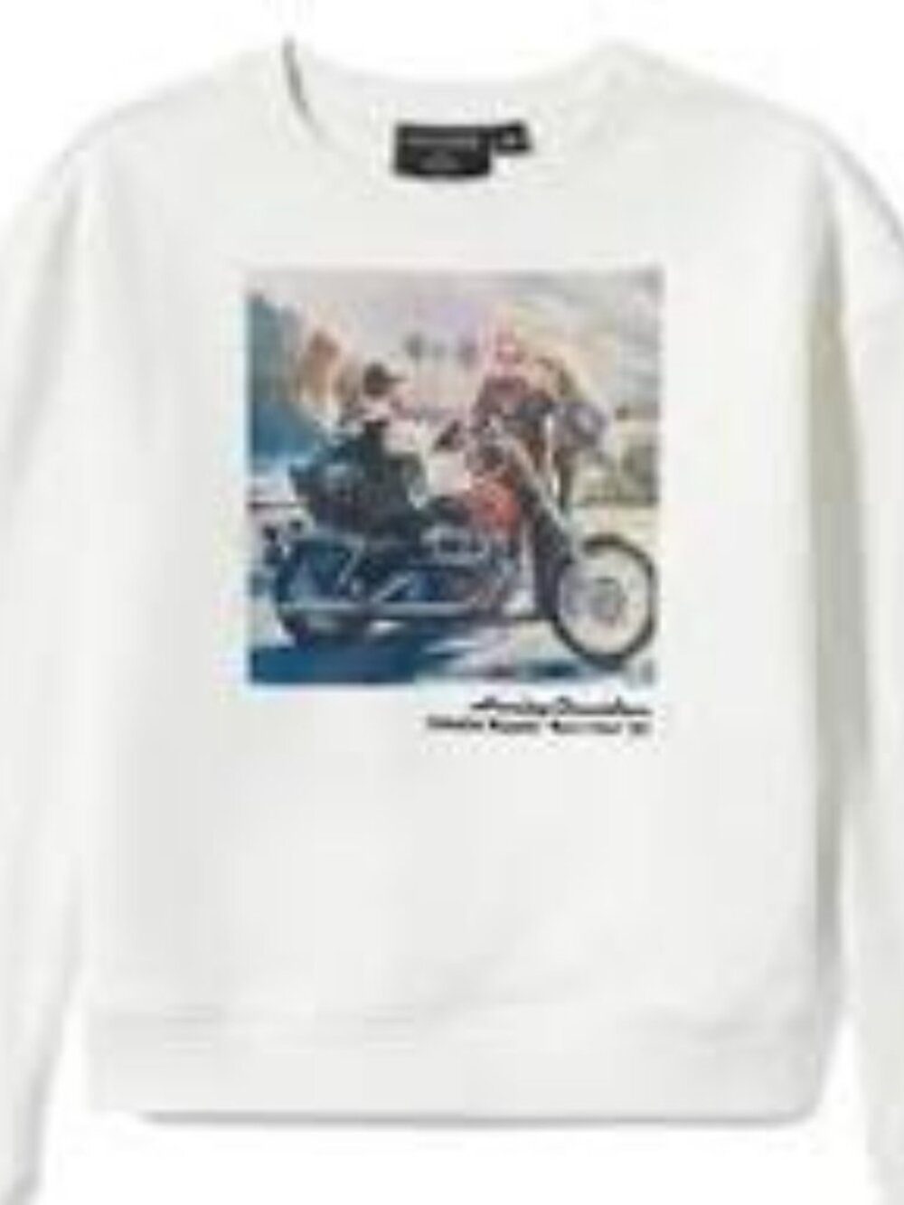 Women's Harley-Davidson white pullover sweatshirt